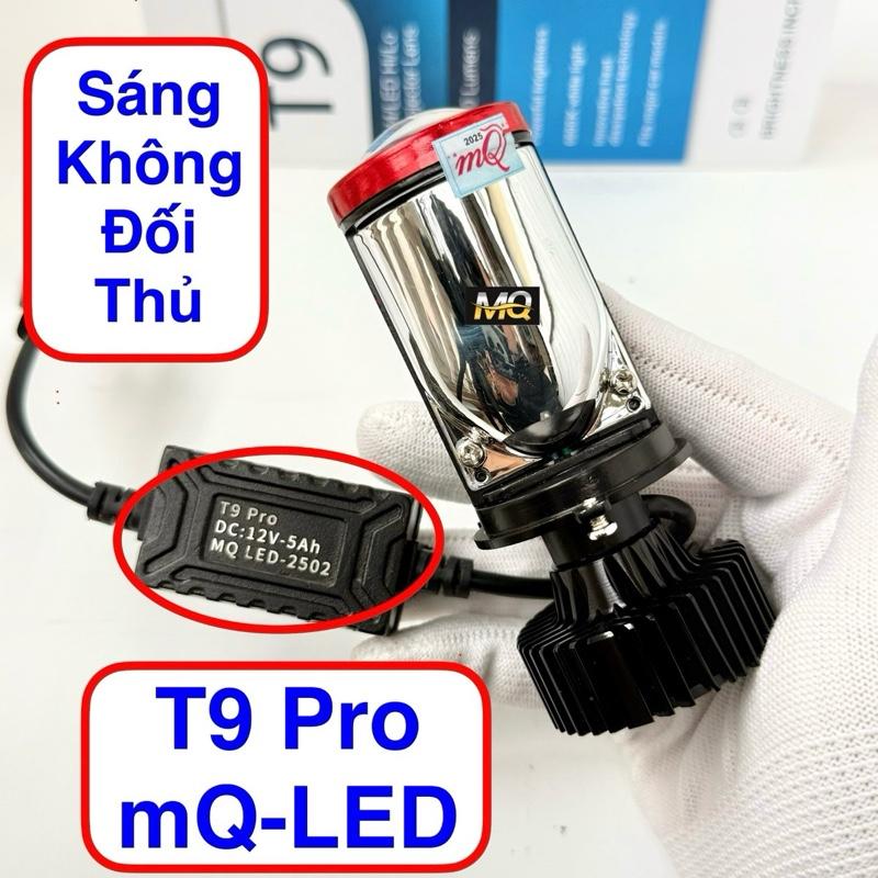 Đèn Pha Led Bi Cầu T9 Pro MQ-LED H4 Cho Xe Máy Cắt Sáng Chống Chói M01B Phụ Tùng bi  cầu  mini