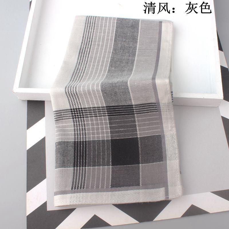 Khăn Tay Cotton, Hoàn Toàn Mới, Dành Cho Nam Giới, Phong Cách Doanh Nhân, Mềm Mại Và Thấm Hút Mồ Hôi, Thiết Kế Vuông, Làm Bằng Cotton Chải Kỹ, Thích Hợp Làm Quà Tặng Cho Người Già, Đi Kèm Trong Hộp Quà Hoa 6