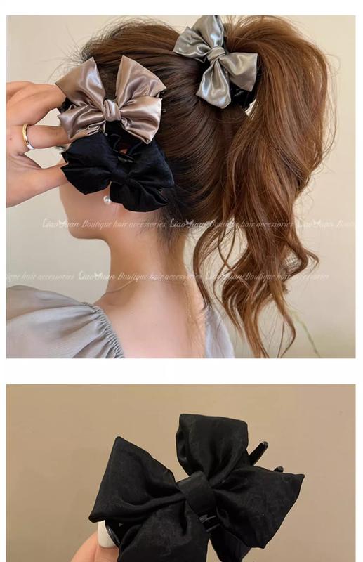 Product Introduction of French High-quality Ball Head Grip 2024 New Bow Hairpin Female Shark Head Clip Jewelry 20