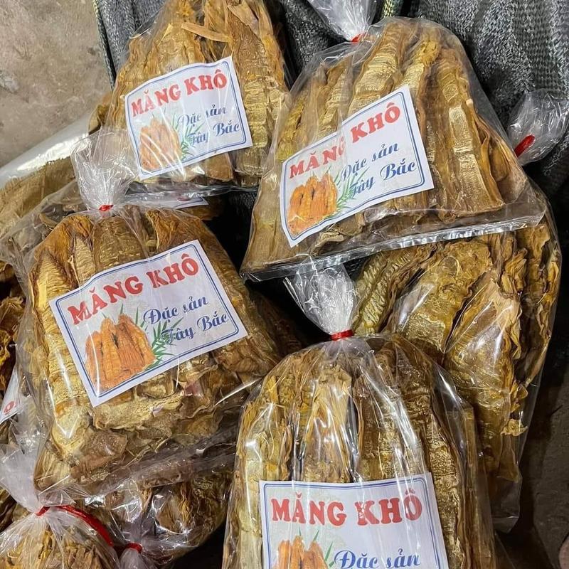 Măng Khô 1Kg Măng Mầm Tây Bắc Hàng Phơi Nắng Tự Nhiên Thức Ăn Food