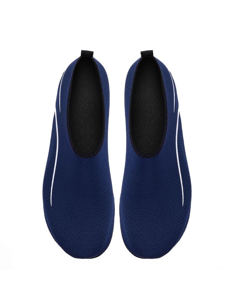 Product Introduction of Men's Striped Pattern Slip on River Trekking Shoes, Breathable Quick Drying Water Shoes, Comfortable Lightweight Sports Shoes for Beach Swimming Surfing 5