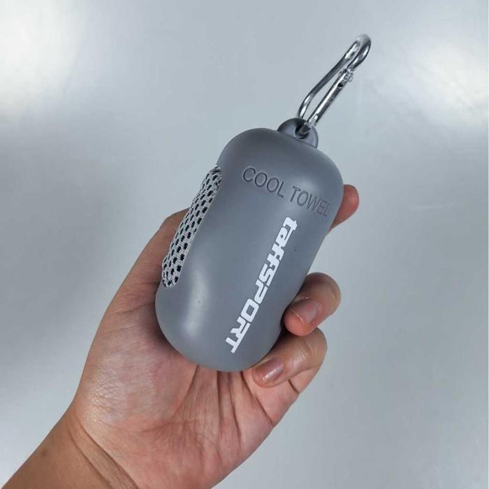 Taffsport Handuk Travel /handuk mini portable untuk olahraga hiking - Gray 5