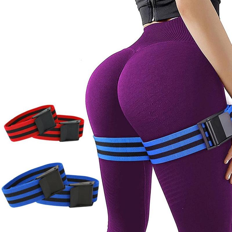 Product Introduction of 2Pairs Arm Leg Sports Accessories Fitness Women Glutes Occlusion Training Bands Hip Building Blood Flow Restriction Bands Gym Equipment 10