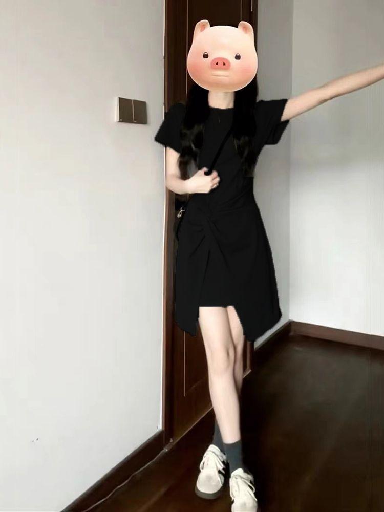 Product Introduction of Váy Corseted, Phong Cách Pháp, Xám Thanh Lịch, ngắn Tay, Cổ Tròn, Thiết Kế Đặc Biệt, Dành Cho Nữ, Mùa Hè 2024 Hàng Mới Về, Tiệc Trà, Váy Women Dress 12