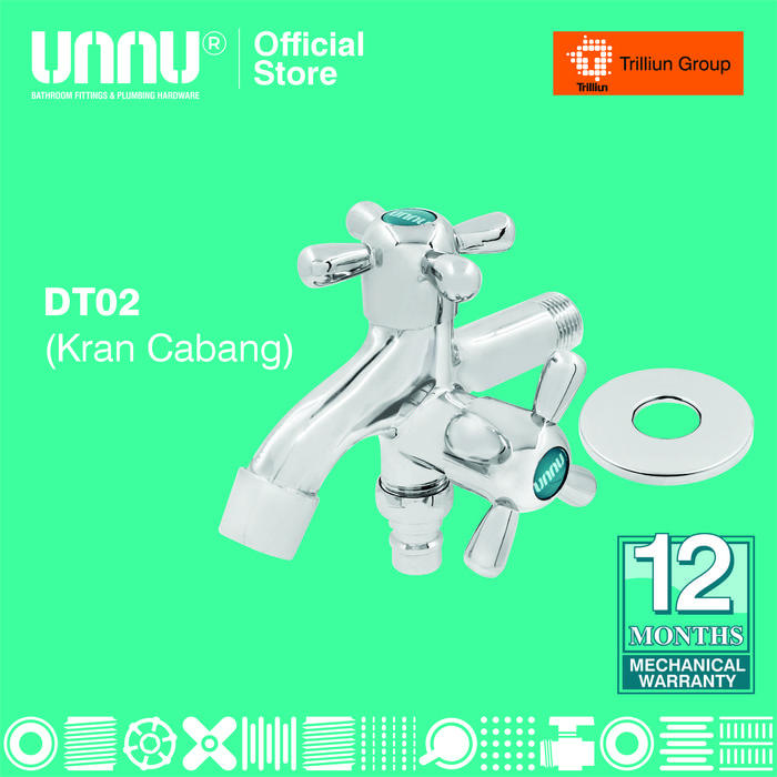 Gambar UNNU Kran Cabang - DT02 1/2" dari UNNU.official Kab. Gresik Tokopedia