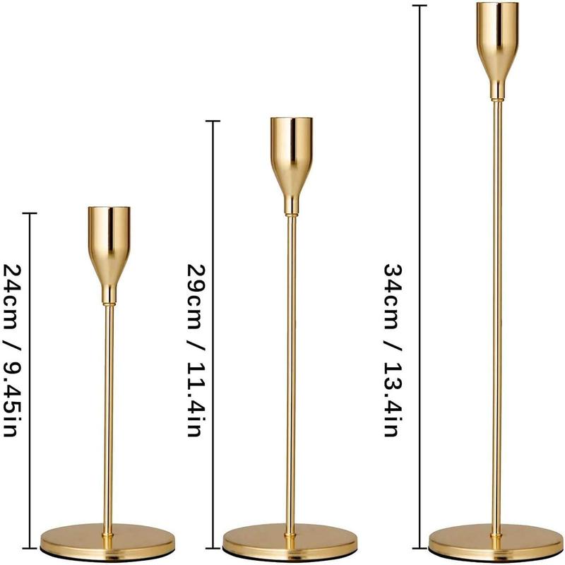 Candle Holder Set, 6 Counts/set Modern Decorative Candlestick Holder for Wedding, Dining, Party, Home Decor Supplies, Ornaments 1