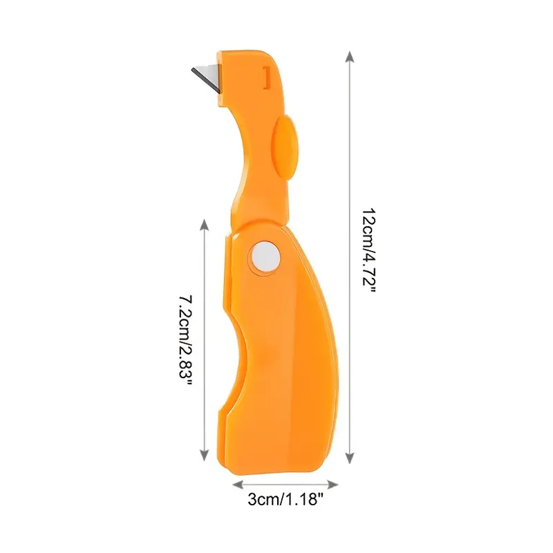 Dụng Cụ Gọt Vỏ Trái Cây, 1 Cái, Dụng Cụ Gọt Nhựa Đa Năng Gấp Gọn, Thích Hợp Cho Trái Cây Như Mơ, Chanh, Dứa, Xoài Và Chuối, Thiết Bị Gọt Vỏ Màu Cam Nhà Bếp Sáng Tạo 3