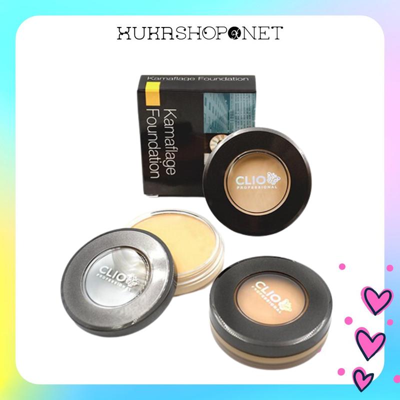 Kem nền che khuyết điểm dạng nén Clio - Kamaflage Foundation 17g
