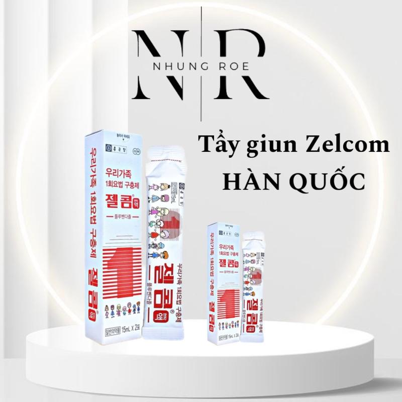 TẨY GIUN SÁN ZELCOM số 1 thương hiệu đến từ HÀN QUỐC nổi trong giới bỉm sữa Em bé- hộp 2 gói - giúp trẻ ăn uống ngon miệng, giảm rối loạn tiêu hoá