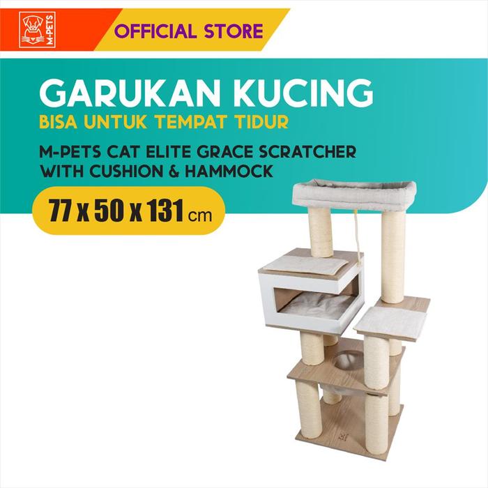 Gambar M-Pets Catelite Grace  Scratching Post / Mainan Garukan Kucing dari M-Pets Volk Pets Indonesia Kota Tangerang Tokopedia