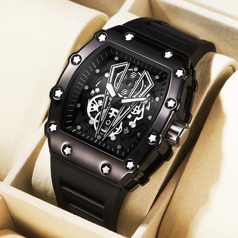 Men's Quartz Watch Waterproof Sports Watch Square Men's Watch Luminous Watch