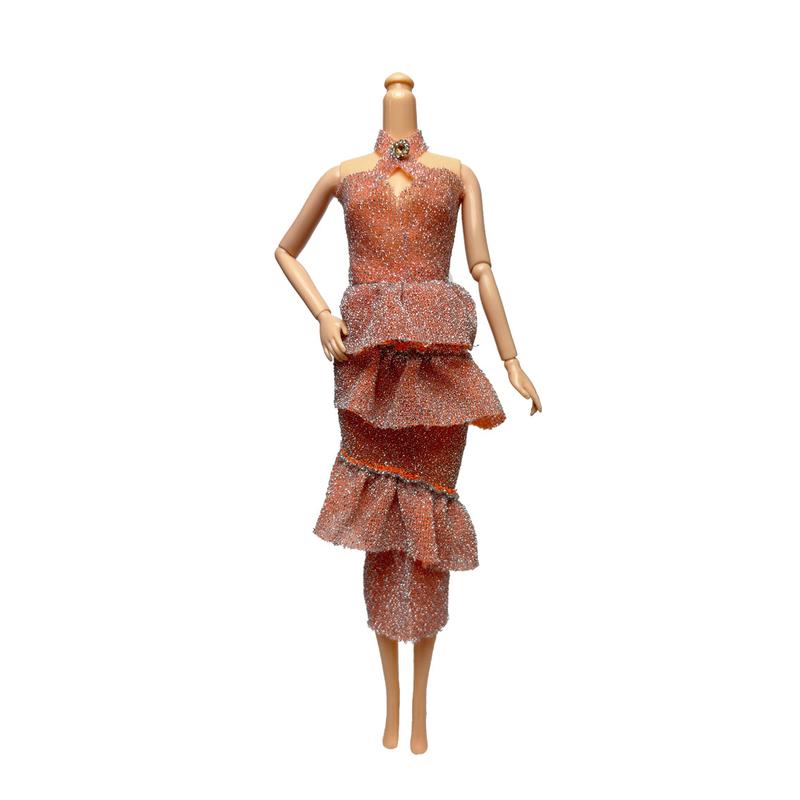 Original fashion BJD doll dress set 30 cm Yitian doll fashion strapless cake skirt dress fairy doll fashion dress change suit 3