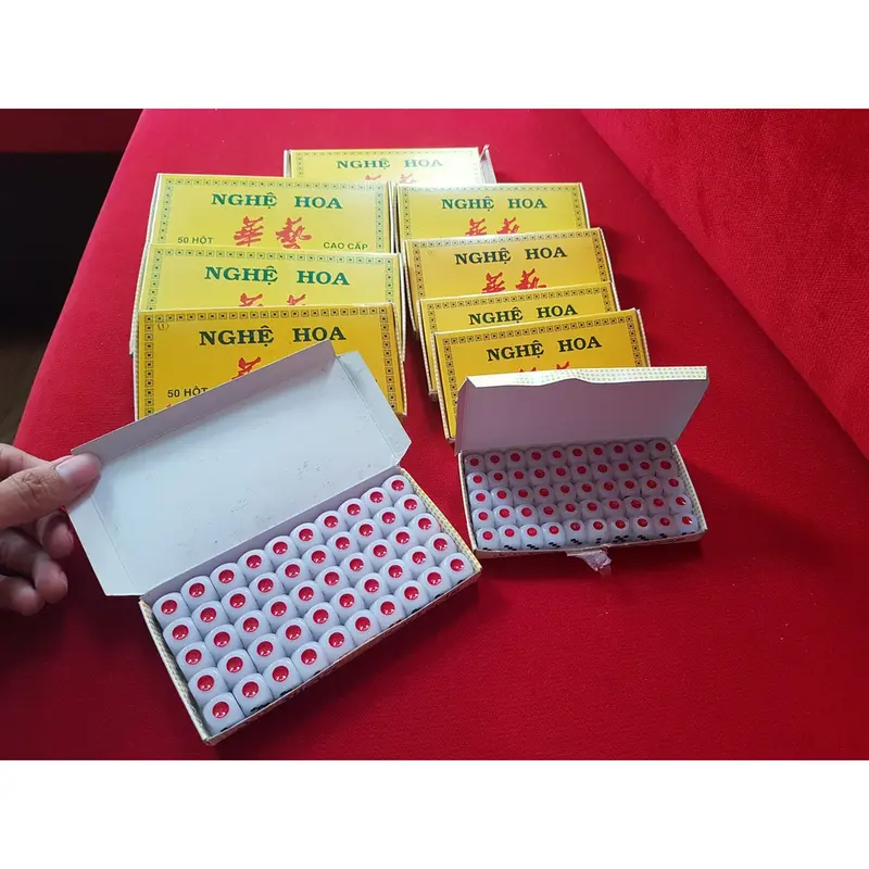 1 viên xí ngầu Nghệ Hoa cao cấp (Xúc Xắc ) Toys 0