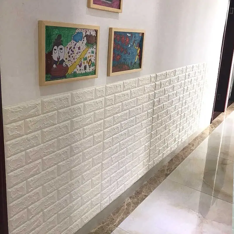 Paus Biru - Wallpaper Dinding Bata Stiker Wallfoam 3D Sticker Dekorasi Kamar Rumah Murah High Quality 5