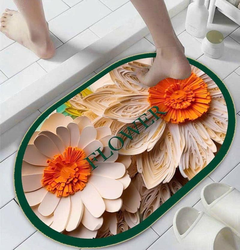 Product Introduction of COMBO 6 chiếc thảm lau chân hình hoạ tiếc hoa 5D .40x60 ( 6 HÌNH HOẠ TIẾT HOA NGẪU NHIÊN ) 15