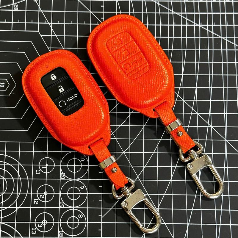 Bao Da Chìa Khoá Honda HRV (3 Phím Bấm) - Chất Liệu Da Bò Thật (Da Epsom)