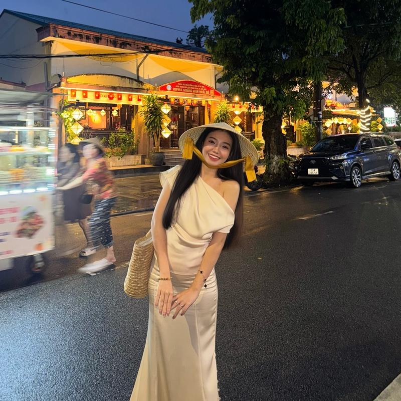 CẨM| Áo lụa lệch vai nữ tính “ An” Top 2 màu be đồng /đen cho Women hot