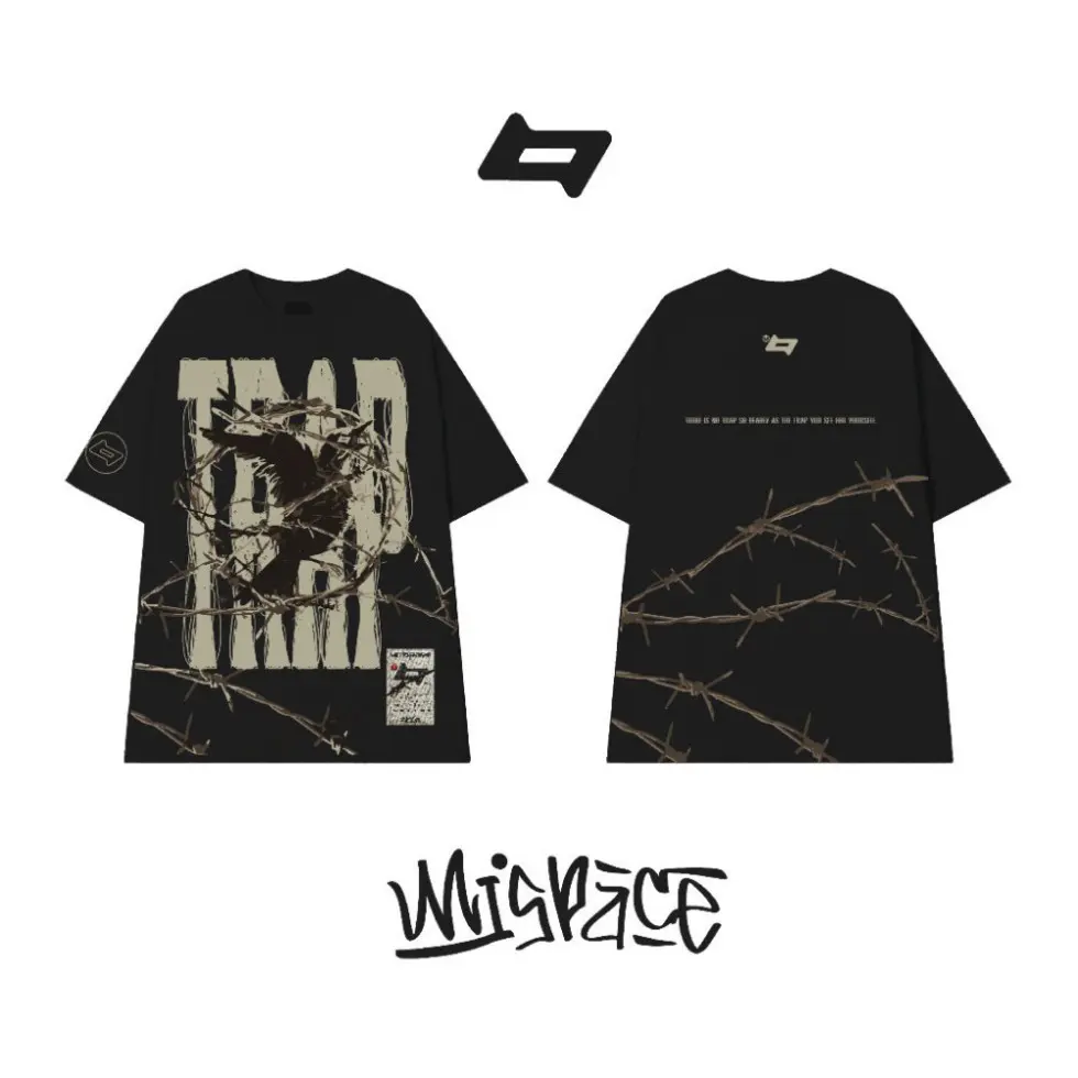 Áo thun local brand By UniSpace tay lỡ form rộng unisex oversize nam nữ Trap Tee 2024 Menswear Cổ Tròn