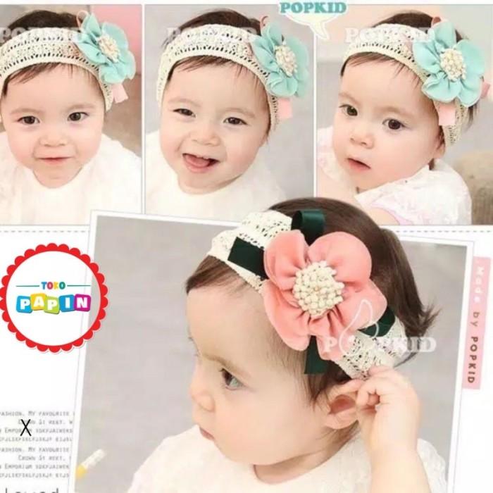 Bando Scrab Rajut Jual Bandana Rajut Anak Bayi Korea Baby Headband Bando Bayi Bunga Besar ...
