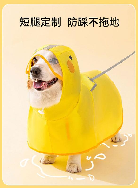 Product Introduction of Hippie Dog Corgi Special Dog Raincoat Small and Medium-Sized Dogs Teddy Shiba Inu Pet Rainy Day Clothes Waterproof Apron 4
