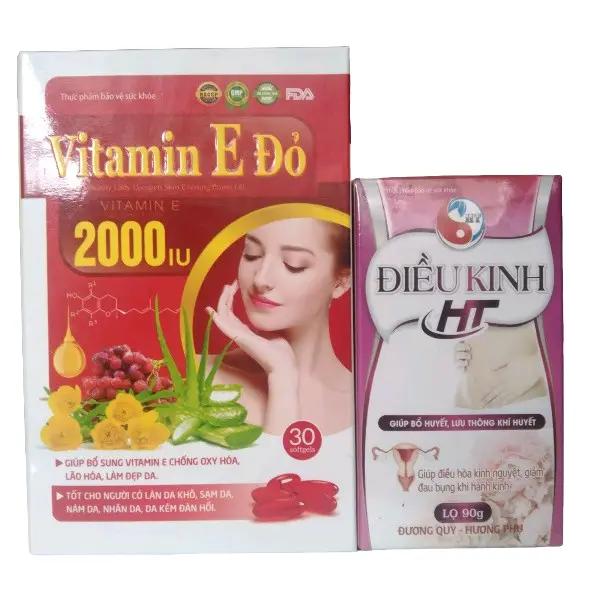 Viên uống Điều kinh bổ trứng HT & vitamin E đỏ