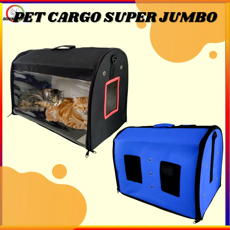 PET CARRIER SUPERJUMBO TAS KUCING ANJING BAG PET 3IN1 KOKOH DAN KUAT WATERPROOF 3