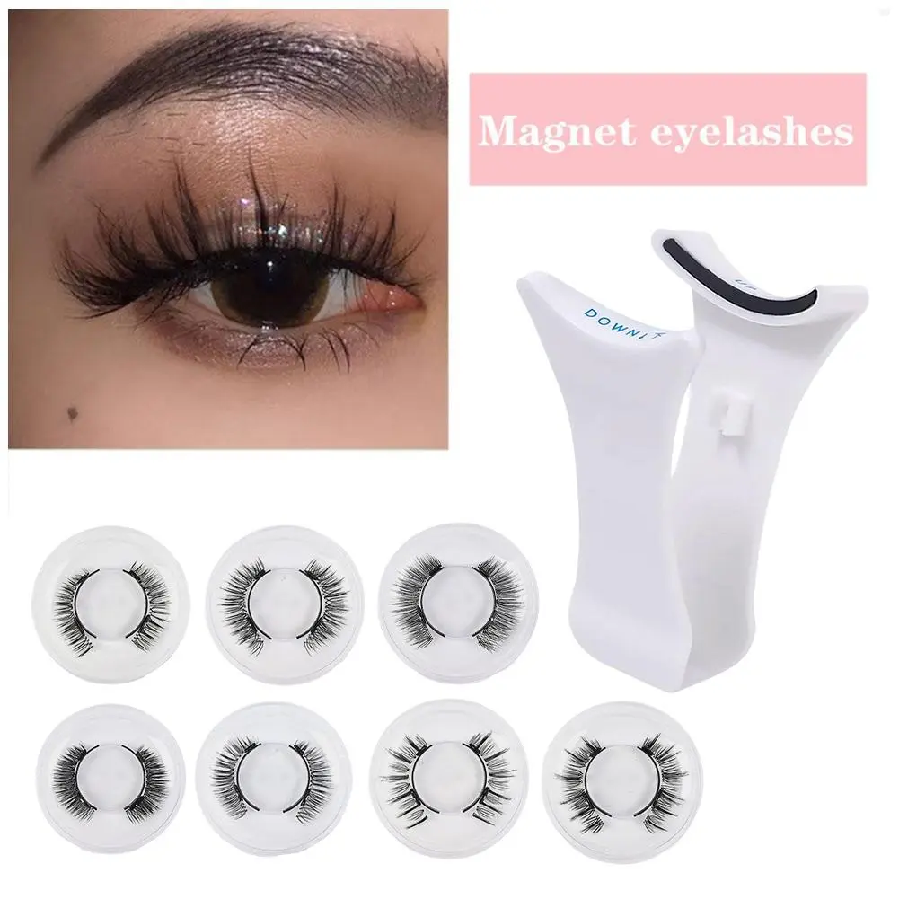 KILIGMATA 3D Magnetic False Eyelashes With Clips 1pair Reusable No Glue False Eyelashes Easy For Beginners To Use