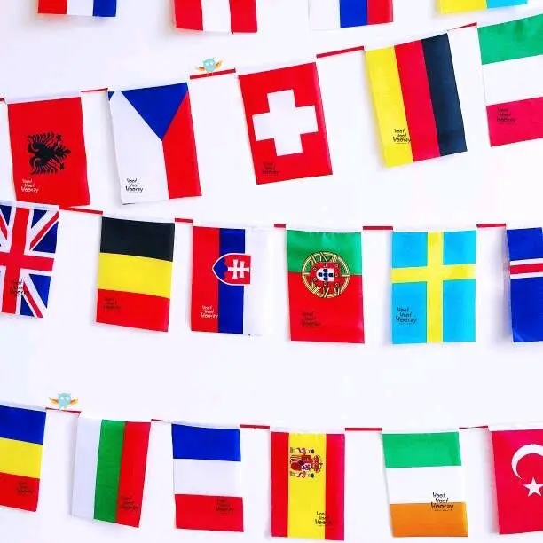 Bendera Renteng Negara Isi 50 bendera negara Bendera Renceng Negara 0