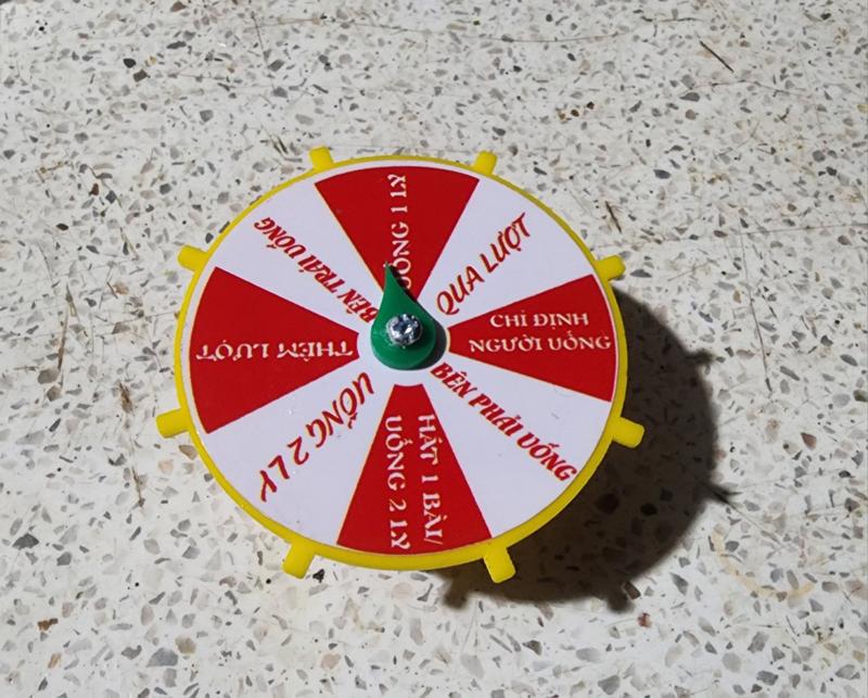 Vòng Quay Ăn Nhậu Trò Chơi Uống Rư.ợ.u, Uống Bia Mini Bỏ Túi size 6cm