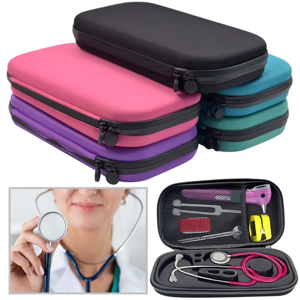 EVA stethoscope storage bag hard shell portable travel luggage mesh pocket Portable stethoscope bag