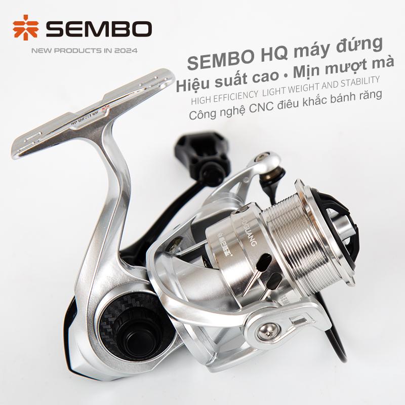 Máy câu lure  đứng HQ  chính hãng SEMBOLURE dùng được mồi to và nhỏ ,máy câu có tiếng drag, sợi carbon siêu nhẹ Đi Câu Bắt Cá Câu Cá Fishing Fish