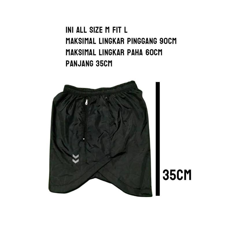 CELANA PENDEK OLAHRAGA PRIA PARASUT RUNNING JOGING LARI BADMINTON SEPEDA WORKOUT GYM FITNES FUTSAL SPORT BAHAN BERKUALITAS 4