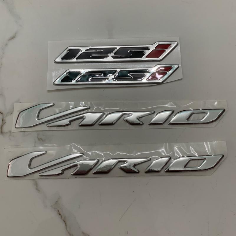 Bộ tem nổi vario 125 crôm bóng hàng nhập Thái Lan chất lượng cao dành trang trí riêng cho dòng xe này tem nổi màu sắc rất đẹp và bền giá bán cực tốt bán lẻ như bán sỉ Nhãn Dán