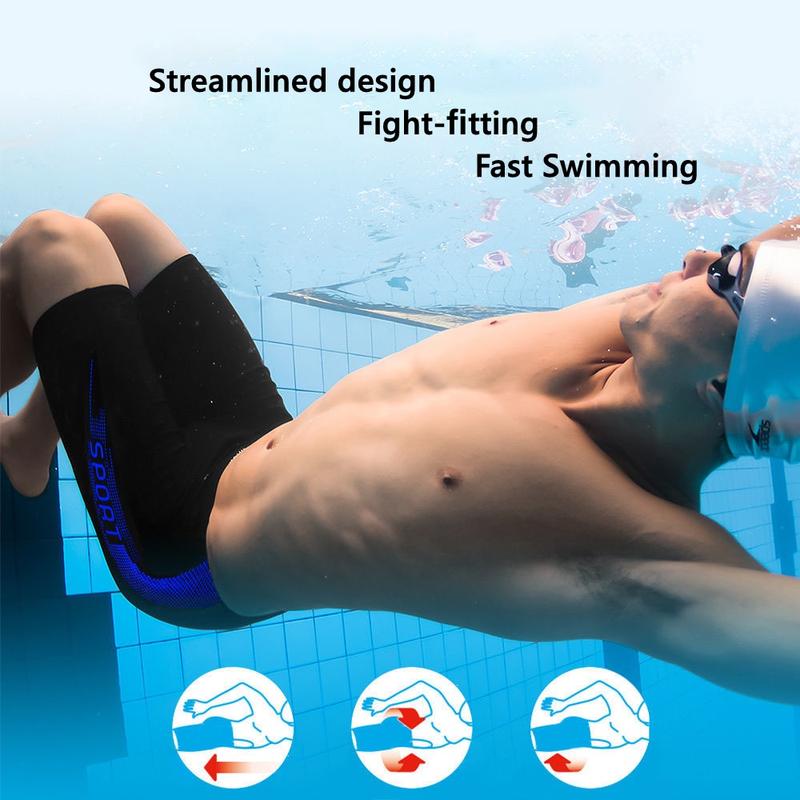 Swimming Trunk Knee-Length Swimsuit for Men Short Swimwear for Diving Swim Water Sports 2