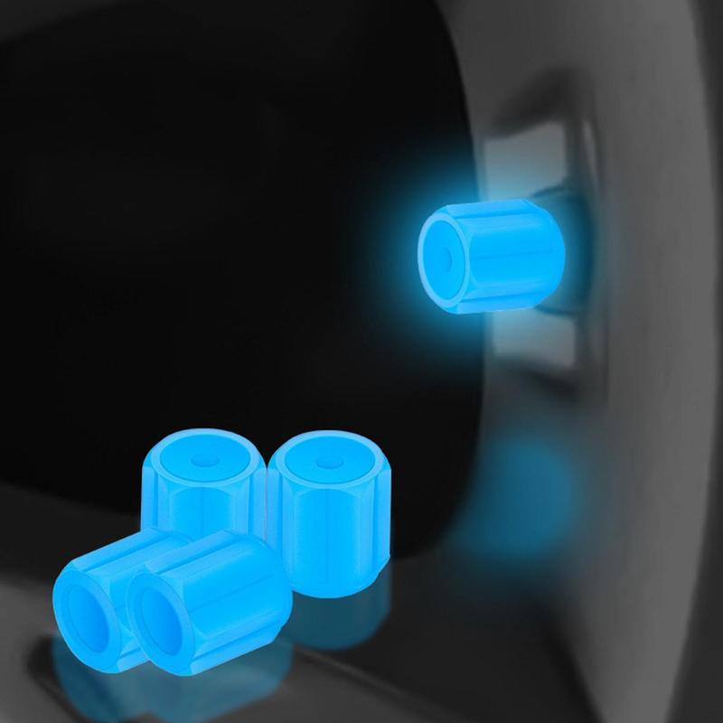 Product Introduction of Tire Air Valve Caps, Glow In The Dark, Set Of 4, High Strength, Glows At Night, Car Dress-Up Parts, Tire Valve Caps, Corrosion Prevention, Lightweight, Easy To Install, Universal, For Cars, Motorcycles, Bicycles, Fluorescent Orange 15