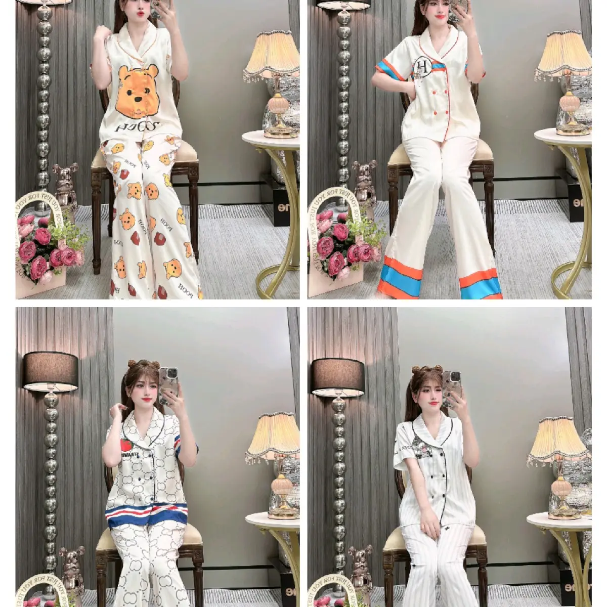 Nhiều màu CỔ SAM (tay ngắn quần dài) nhiều hoạ tiết 40_65kg