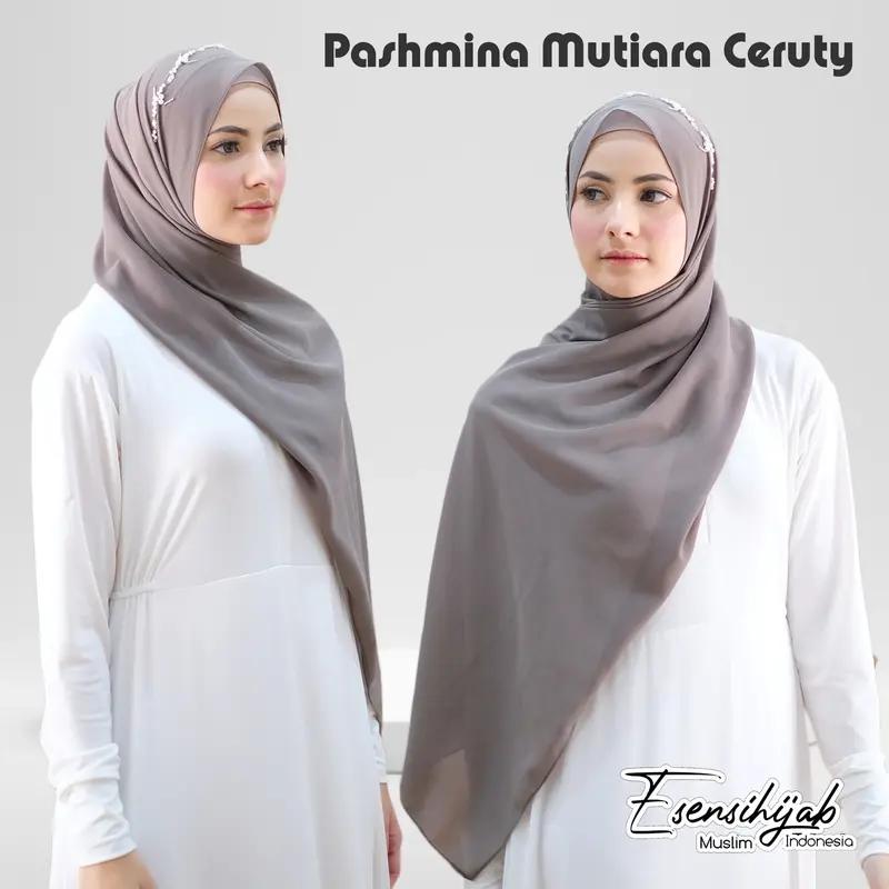 HIJAB PASHMINA PAYET/JILBAB KONDANGAN CERUTY 5