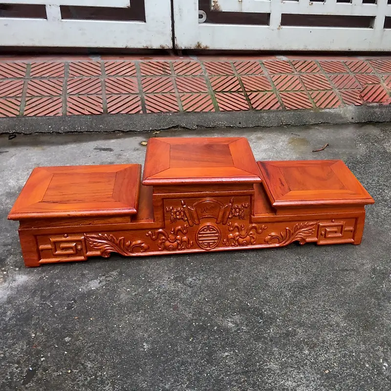 Bục tam cấp gỗ, tam sơn kê bát hương trên ban thờ, sản xuất thủ công làng nghề đồ gỗ truyền thống Liên Hà Decor Decor Phòng Trang Trí Nhà 7