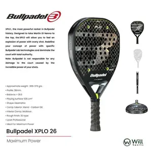 Ready Raket Padel Bullpadel Xplo 2026 Black Carbon New Big Sale Terbaru Termurah Terlaris