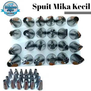 ISI 24 SPUIT MIKA KECIL BAHAN STAINLESS