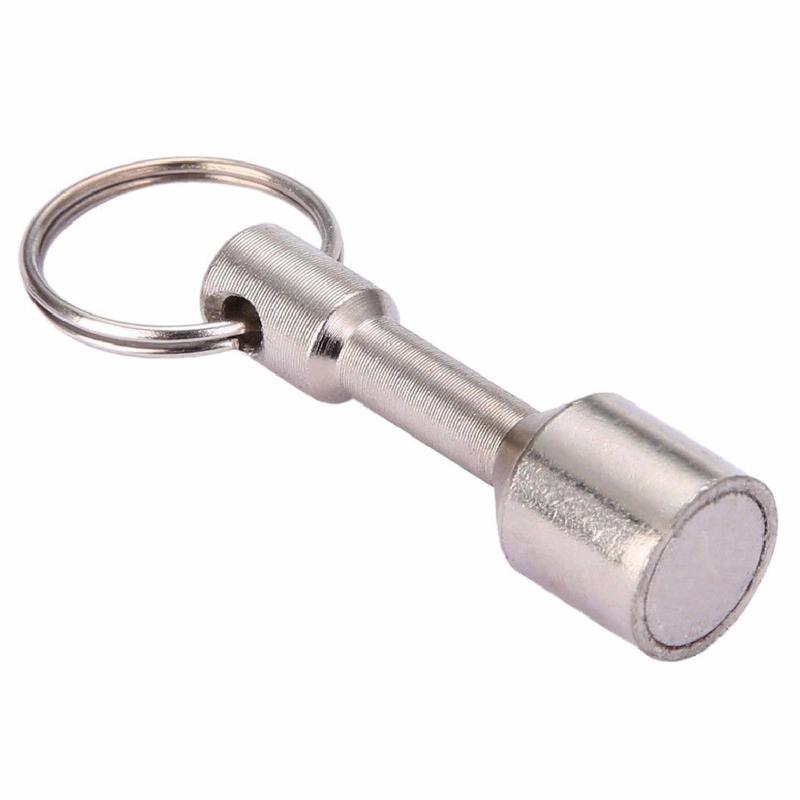 Super Strong Metal Magnet Keychain Split Ring Pocket Keyring Hanging ...