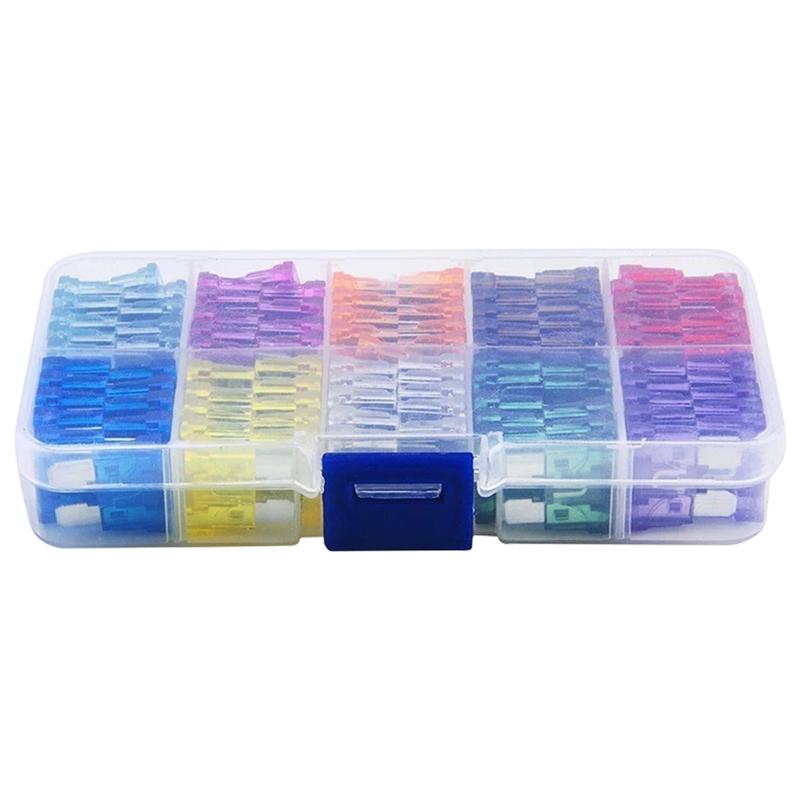 Product Introduction of COD FREE Shipping 100Pcs Blade Type Fuse Set 15A 20A 25A 30A 35A 10 Types Auto Fuse Kit with Box Blade Type Fuse Assorted Kit 22