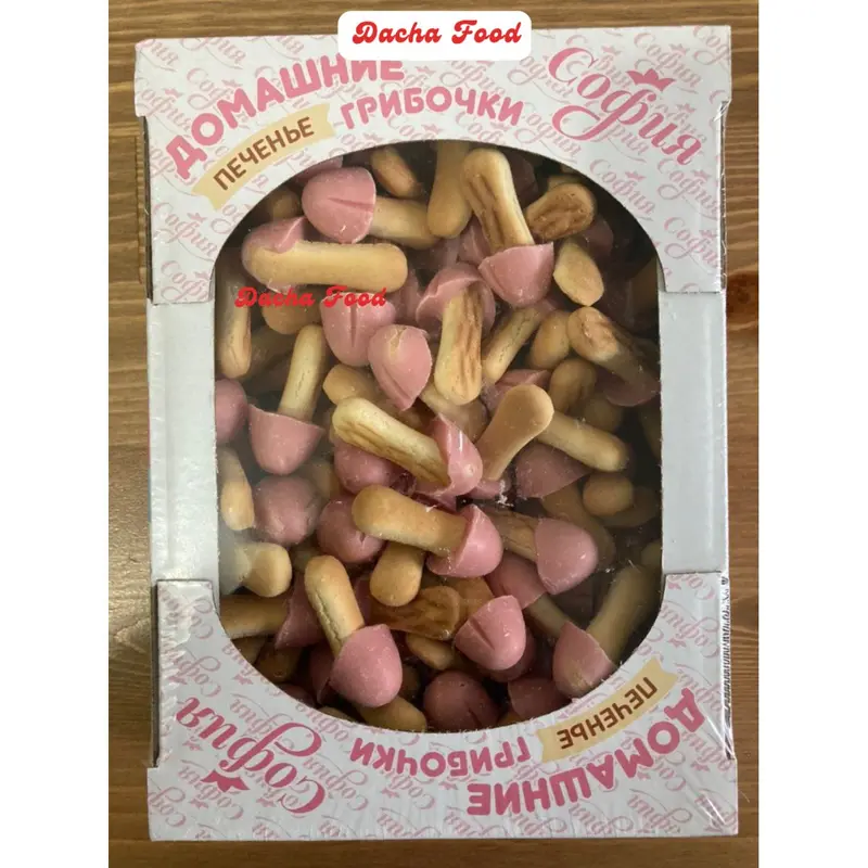 Bánh quy nấm socola Sofia của Nga - Bánh quy giòn, mũ nấm từ socola thơm ngon, bổ dưỡng được rất nhiều bạn nhỏ yêu thích - Dacha thực phẩm Nga 3