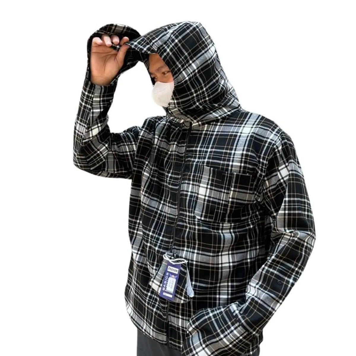 Áo Chống Nắng vải kẻ cotton 2 Lớp siêu dày dặn  chống nắng chống tia UV Cao Cấp Form Rộng từ 45 đến 95kg Đồng Nam Sport