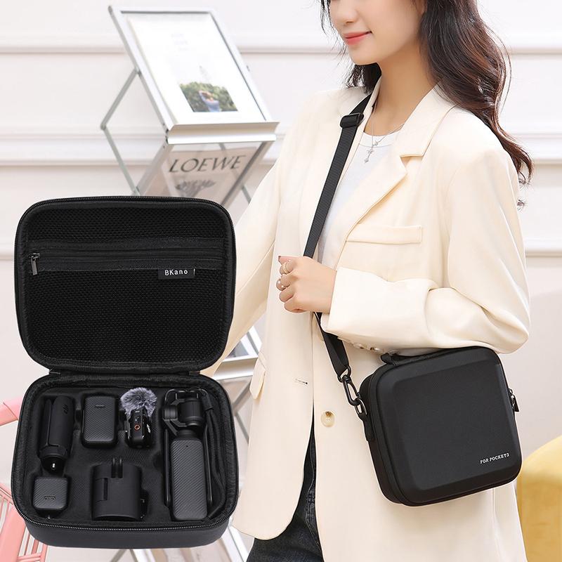 Hộp Đựng PU Túi Đựng Đồ Di Động Túi Xách Chống Nước Chống Sốc Cho Bỏ Túi 3 Phụ Kiện Máy Ảnh Hàng Mới Về Camera