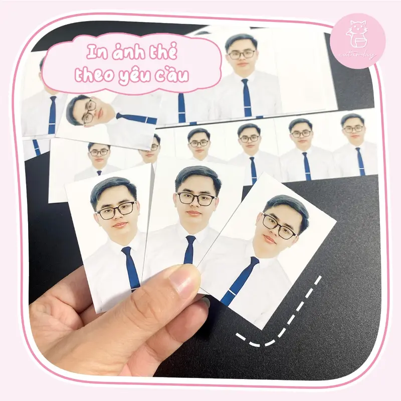 In ẢNH THẺ 3x4, 4x6, 2x3, visa, tất cả cỡ ảnh - Có Thay Phông nền | Caturday 1