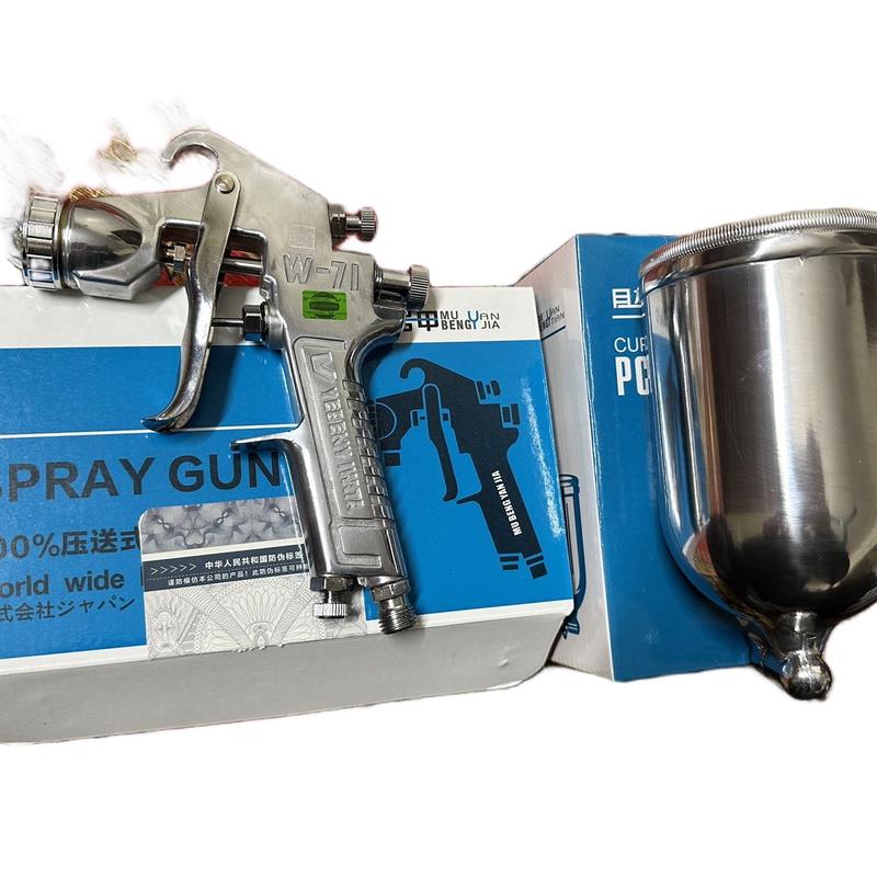 Phun sơn iwata w71 đầu 1.3mm cực mịn trọn bộ cả cốc