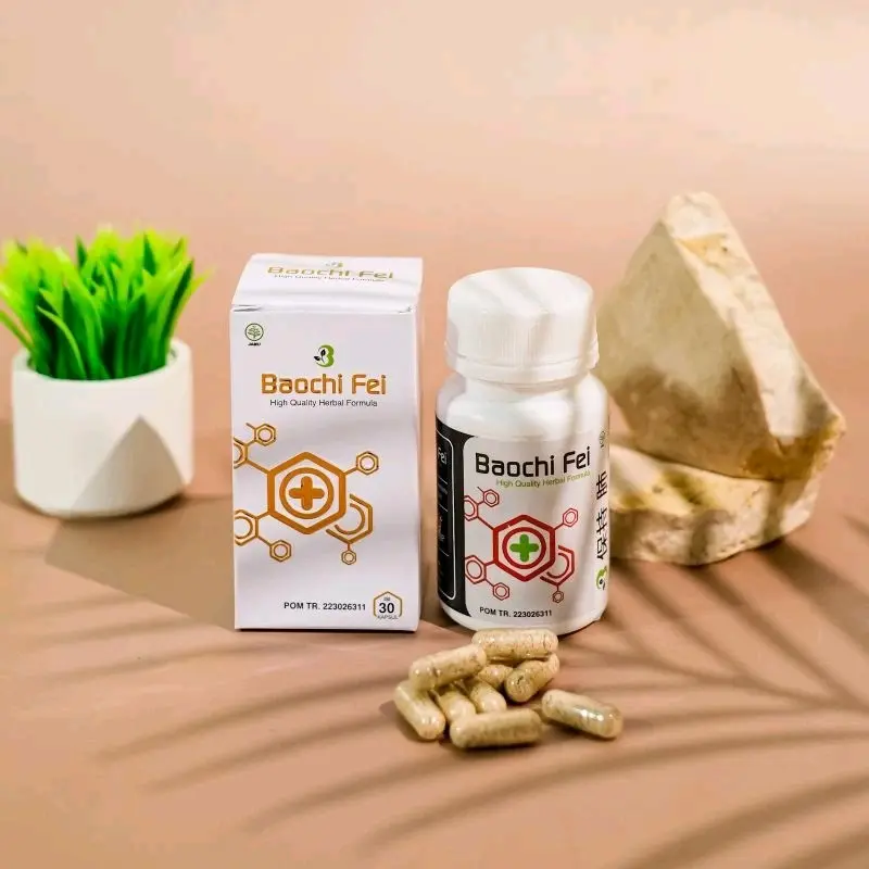 BAOCHI FEI Atasi Bronkitis, Batuk Berdaha, Sesak Nafas, Paru-Paru Basah 1 Botol Isi 30 Kapsul Dewasa