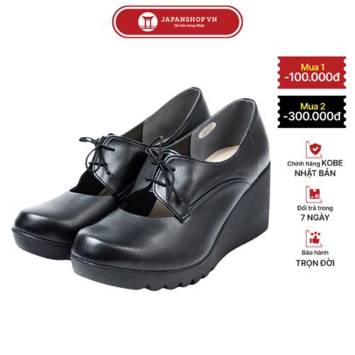  Kosu Giày da nữ cao cấp đế xuồng 7cm Giày da công sở siêu êm nhẹ kháng khuẩn khử mùi chống thấm nước Nhật Bản 23603 