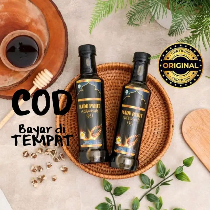 madu Hitam Pahit Adawiyah 99 Original  madu obatalami untuk Kesehatan Honey Sirup Herbal Syrup Herbal Berbagai Penyakit